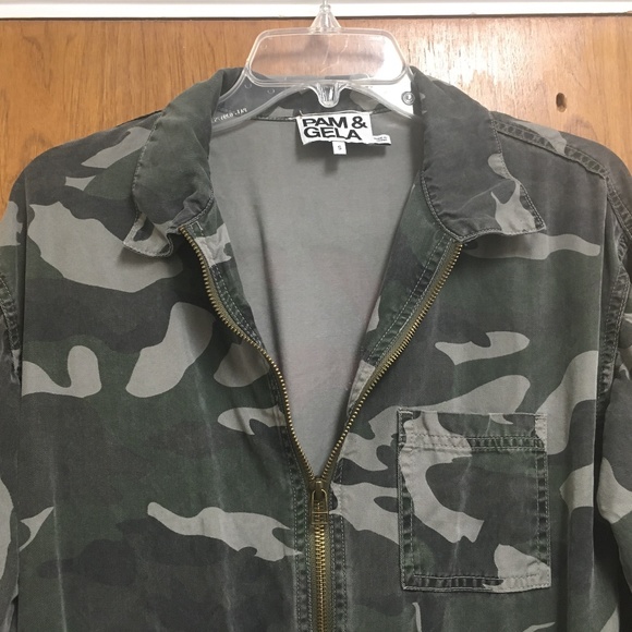 Pam & Gela Camo Tencel Jumpsuit - Picture 5 of 15